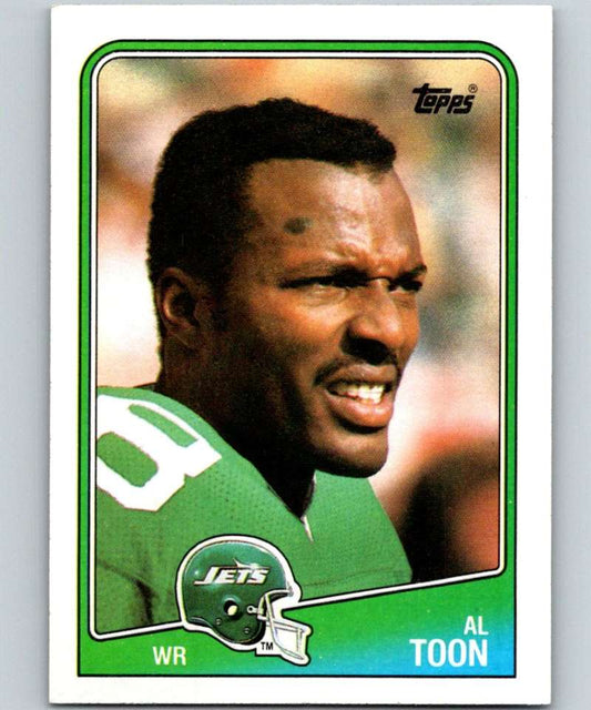 1988 Topps #305 Al Toon NY Jets NFL Football Image 1