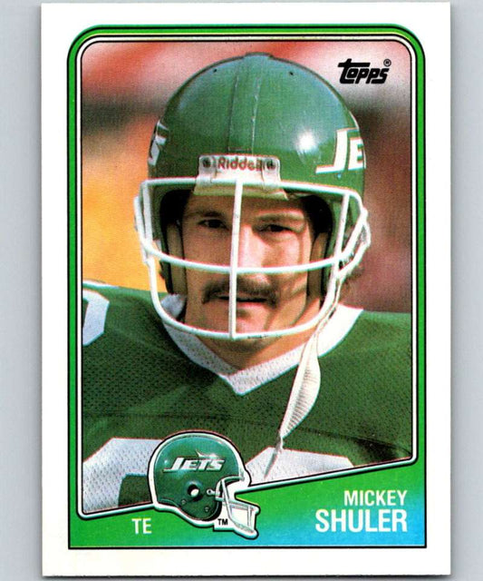 1988 Topps #307 Mickey Shuler NY Jets NFL Football Image 1