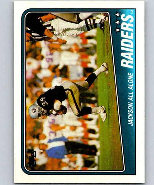 1988 Topps #325 Bo Jackson LA Raiders TL NFL Football