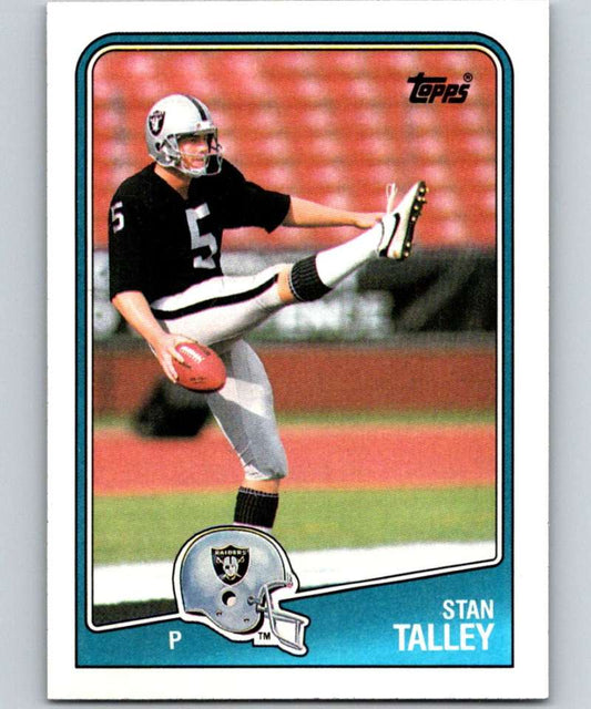 1988 Topps #332 Stan Talley LA Raiders NFL Football Image 1