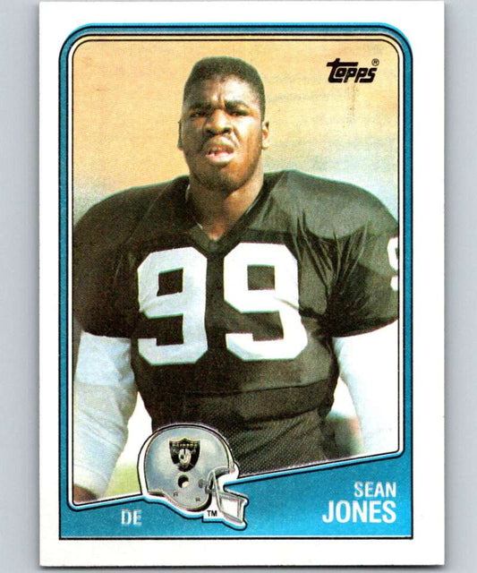 1988 Topps #334 Sean Jones LA Raiders NFL Football Image 1