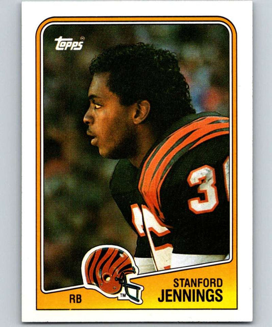1988 Topps #342 Stanford Jennings RC Rookie Bengals NFL Football Image 1