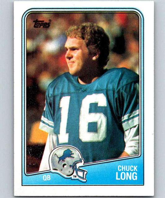 1988 Topps #373 Chuck Long Lions NFL Football Image 1