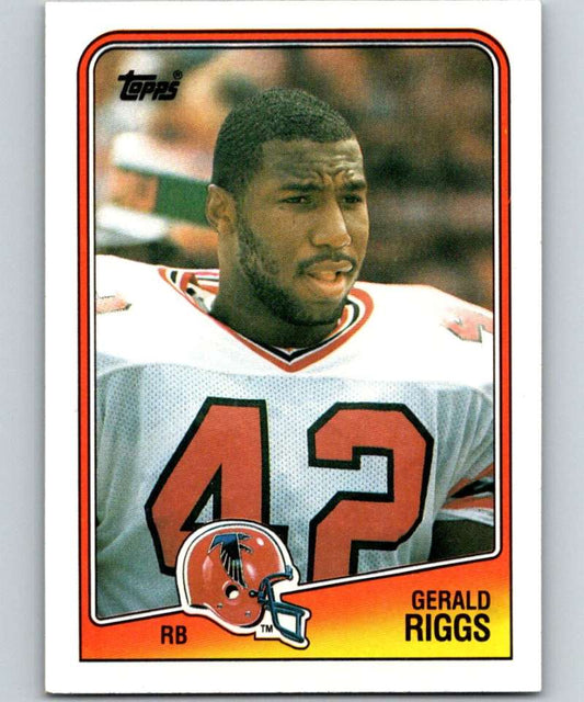 1988 Topps #385 Gerald Riggs Falcons NFL Football Image 1