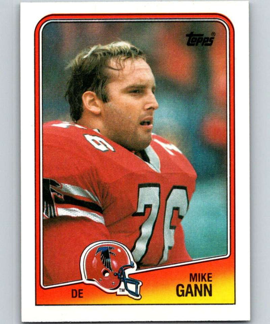 1988 Topps #390 Mike Gann Falcons NFL Football Image 1