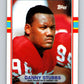 1989 Topps #17 Daniel Stubbs RC Rookie 49ers NFL Football Image 1