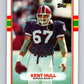 1989 Topps #48 Kent Hull RC Rookie Bills NFL Football Image 1