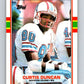 1989 Topps #92 Curtis Duncan Oilers NFL Football Image 1