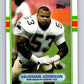 1989 Topps #159 Vaughan Johnson RC Rookie Saints NFL Football Image 1