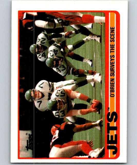 1989 Topps #222 Ken O'Brien NY Jets TL NFL Football Image 1