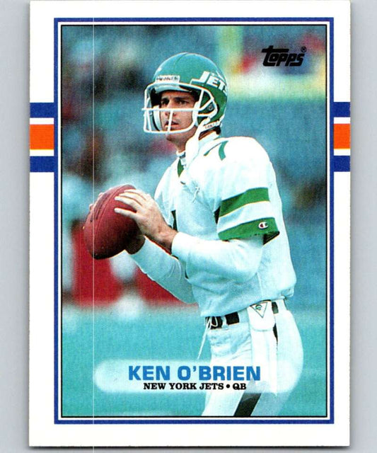 1989 Topps #228 Ken O'Brien NY Jets NFL Football Image 1