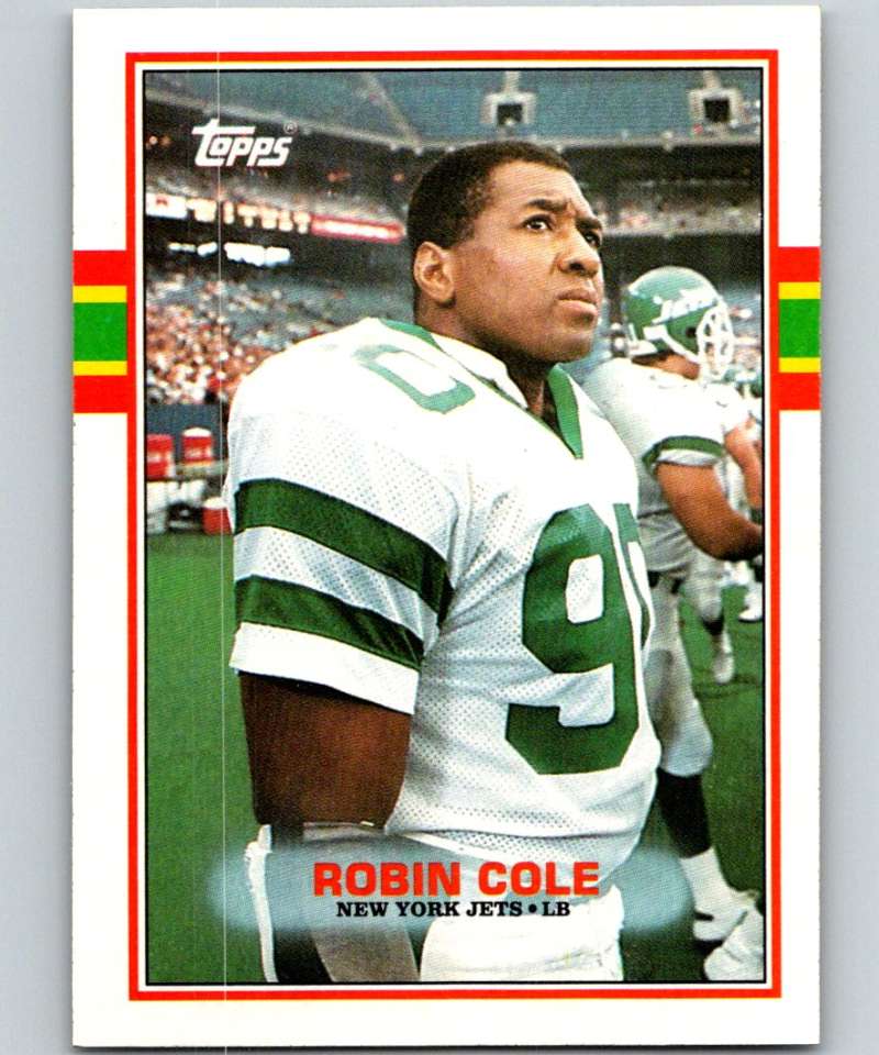 1989 Topps #231 Robin Cole NY Jets NFL Football Image 1