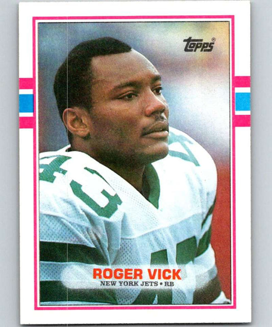 1989 Topps #236 Roger Vick NY Jets NFL Football Image 1