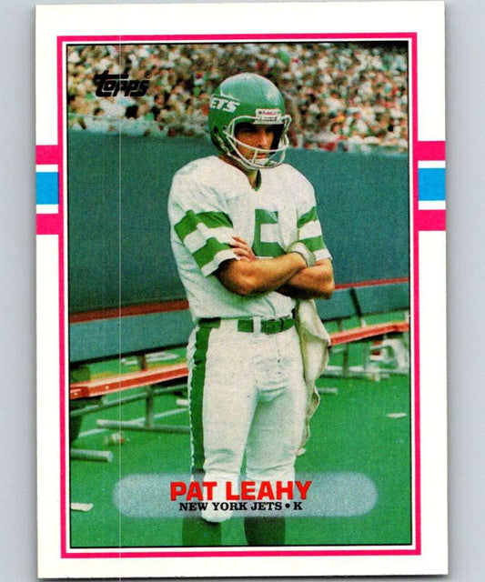 1989 Topps #237 Pat Leahy NY Jets NFL Football Image 1