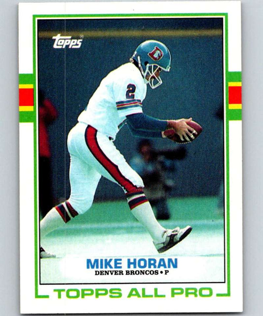 1989 Topps #239 Mike Horan Broncos NFL Football Image 1