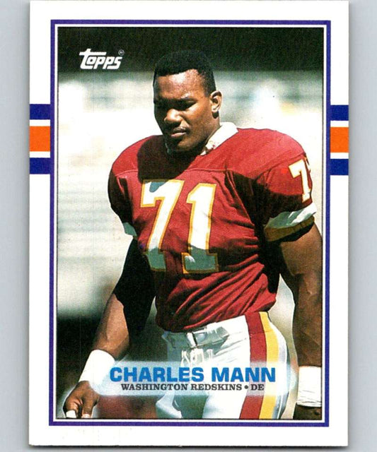 1989 Topps #257 Charles Mann Redskins NFL Football