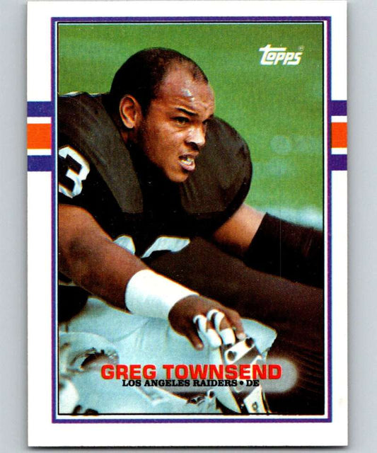 1989 Topps #274 Greg Townsend LA Raiders NFL Football Image 1