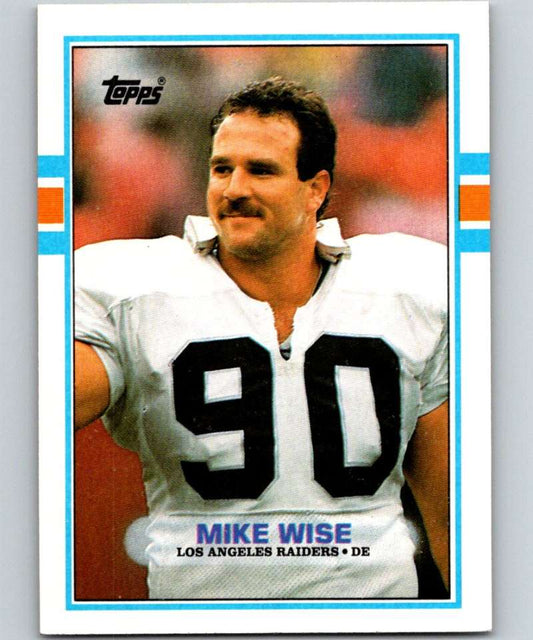 1989 Topps #275 Mike Wise LA Raiders NFL Football Image 1