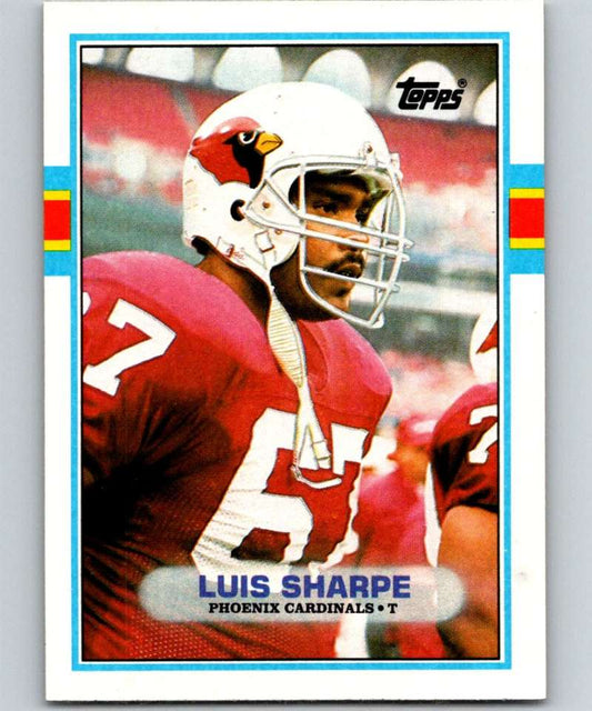 1989 Topps #277 Luis Sharpe Cardinals NFL Football Image 1