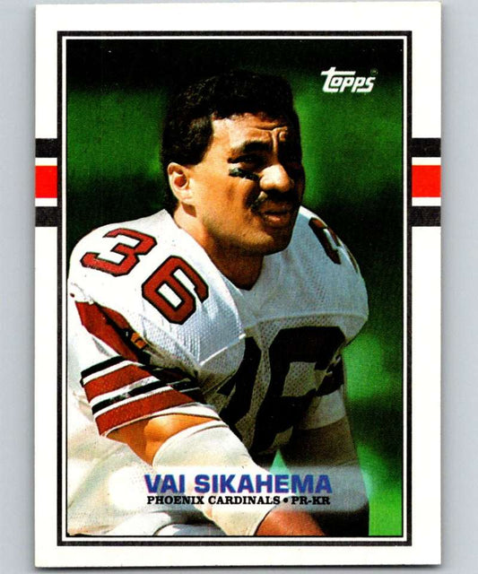 1989 Topps #279 Vai Sikahema Cardinals NFL Football Image 1