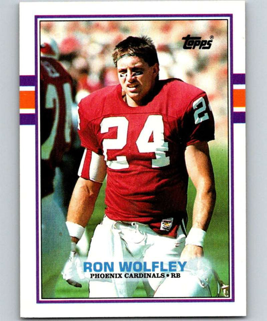 1989 Topps #280 Ron Wolfley Cardinals NFL Football Image 1