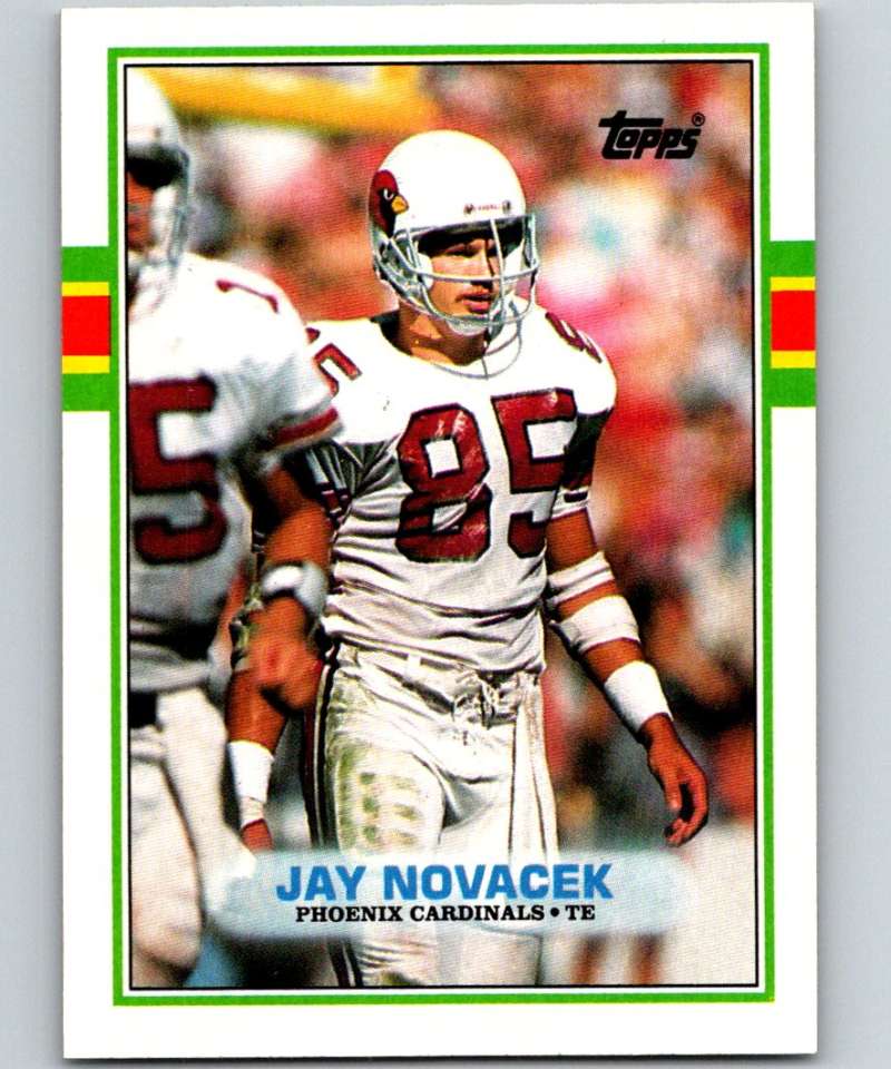 1989 Topps #282 Jay Novacek RC Rookie Cardinals NFL Football Image 1