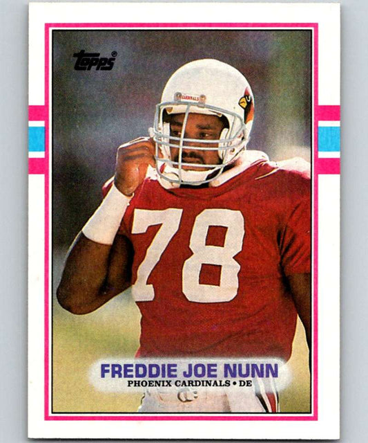 1989 Topps #286 Freddie Joe Nunn Cardinals NFL Football Image 1