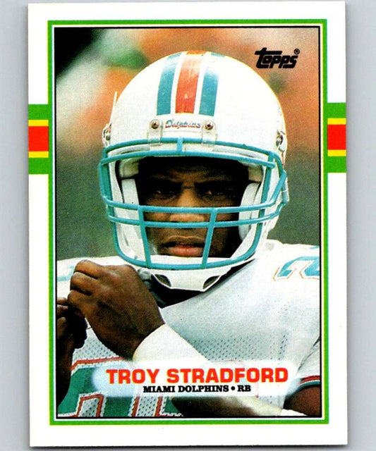 1989 Topps #292 Troy Stradford Dolphins NFL Football Image 1