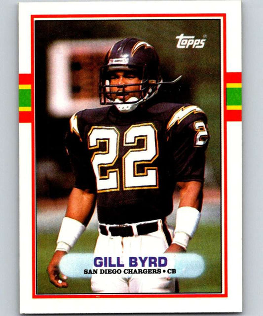 1989 Topps #307 Gill Byrd Chargers NFL Football