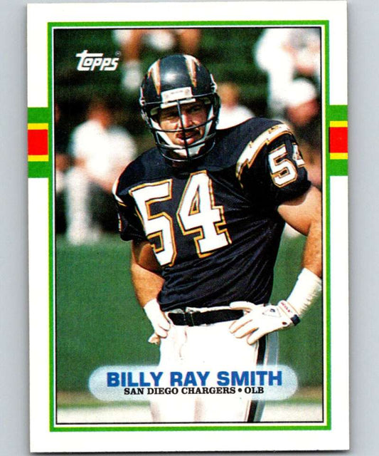 1989 Topps #309 Billy Ray Smith Chargers NFL Football