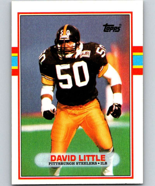 1989 Topps #316 David Little Steelers NFL Football Image 1