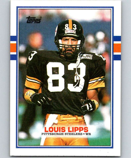 1989 Topps #318 Louis Lipps Steelers NFL Football Image 1