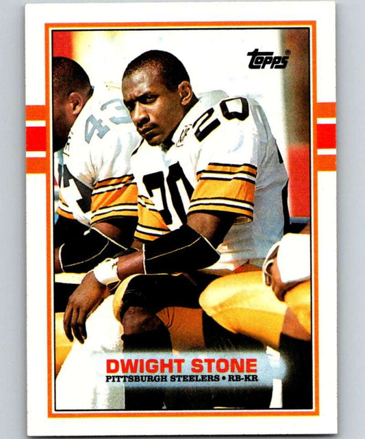 1989 Topps #320 Dwight Stone Steelers NFL Football Image 1