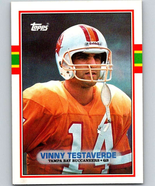 1989 Topps #327 Vinny Testaverde Buccaneers NFL Football