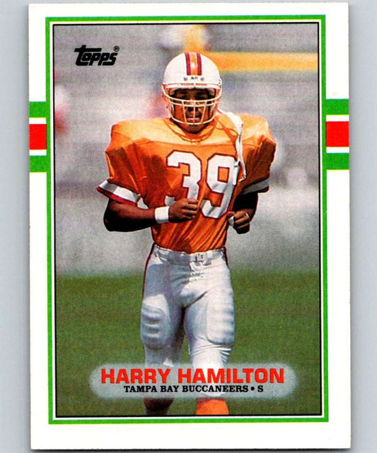 1989 Topps #328 Harry Hamilton Buccaneers NFL Football Image 1