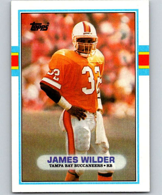 1989 Topps #329 James Wilder Buccaneers NFL Football Image 1