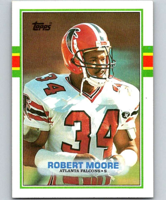 1989 Topps #340 Robert Moore Falcons NFL Football Image 1