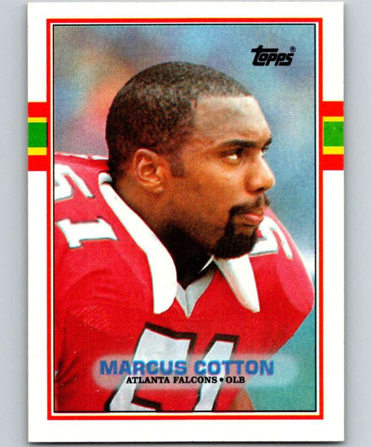 1989 Topps #344 Marcus Cotton Falcons NFL Football
