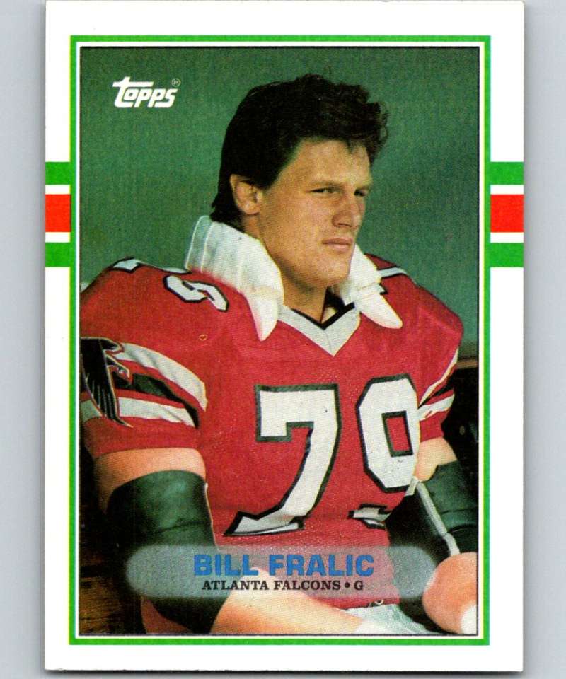 1989 Topps #347 Bill Fralic Falcons NFL Football Image 1