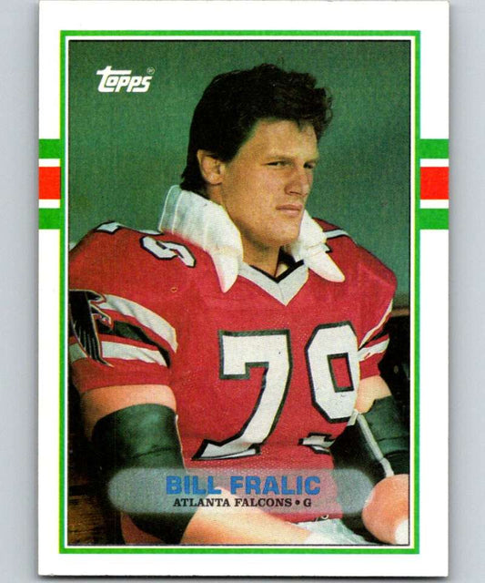 1989 Topps #347 Bill Fralic Falcons NFL Football Image 1