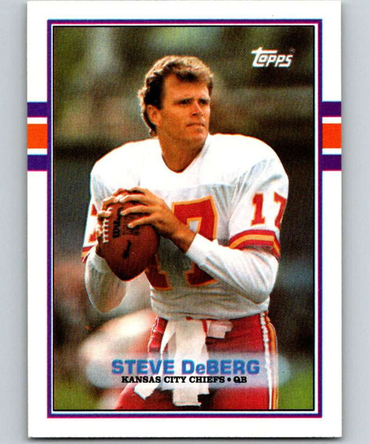 1989 Topps #349 Steve DeBerg Chiefs NFL Football Image 1