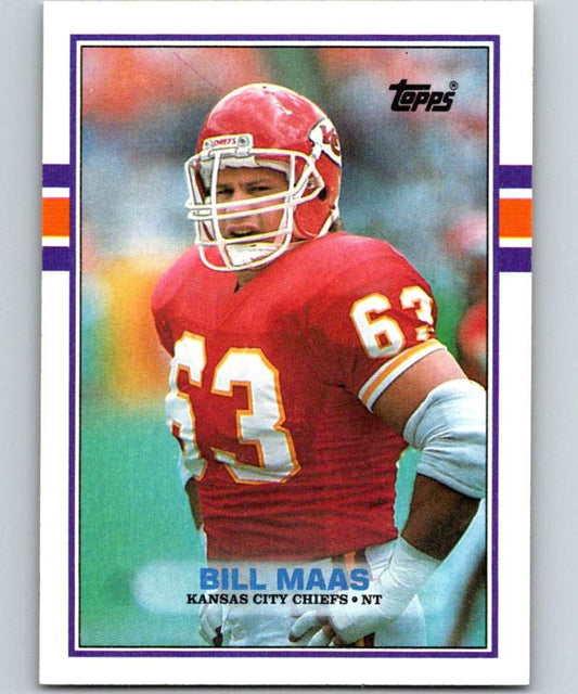 1989 Topps #354 Bill Maas Chiefs NFL Football