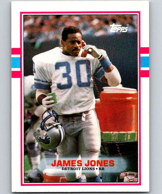 1989 Topps #366 James Jones Lions NFL Football Image 1