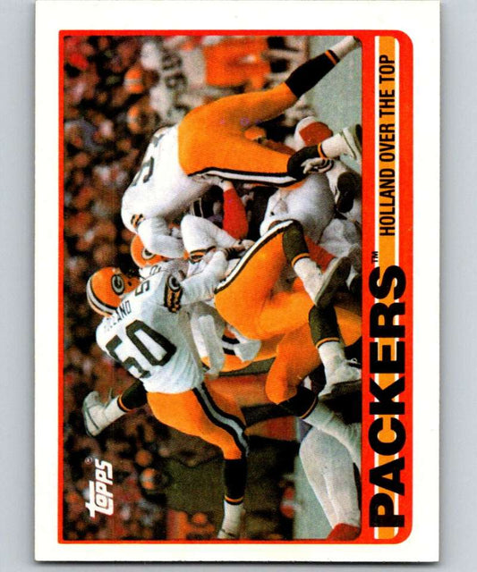 1989 Topps #371 Johnny Holland Packers UER NFL Football Image 1