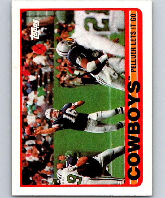 1989 Topps #382 Steve Pelluer Cowboys TL NFL Football Image 1