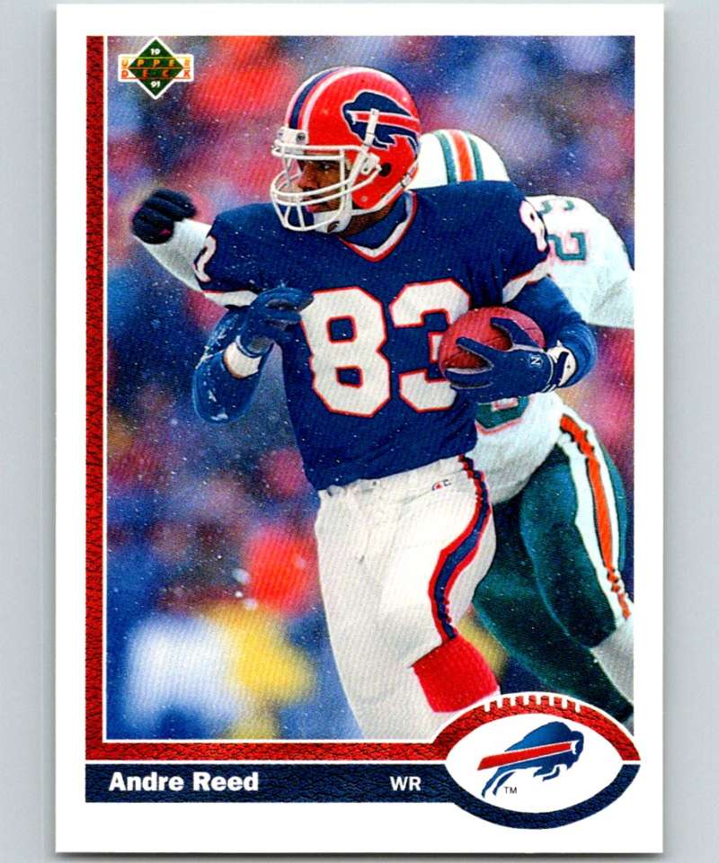 1991 Upper Deck #43 Andre Reed Bills NFL Football Image 1