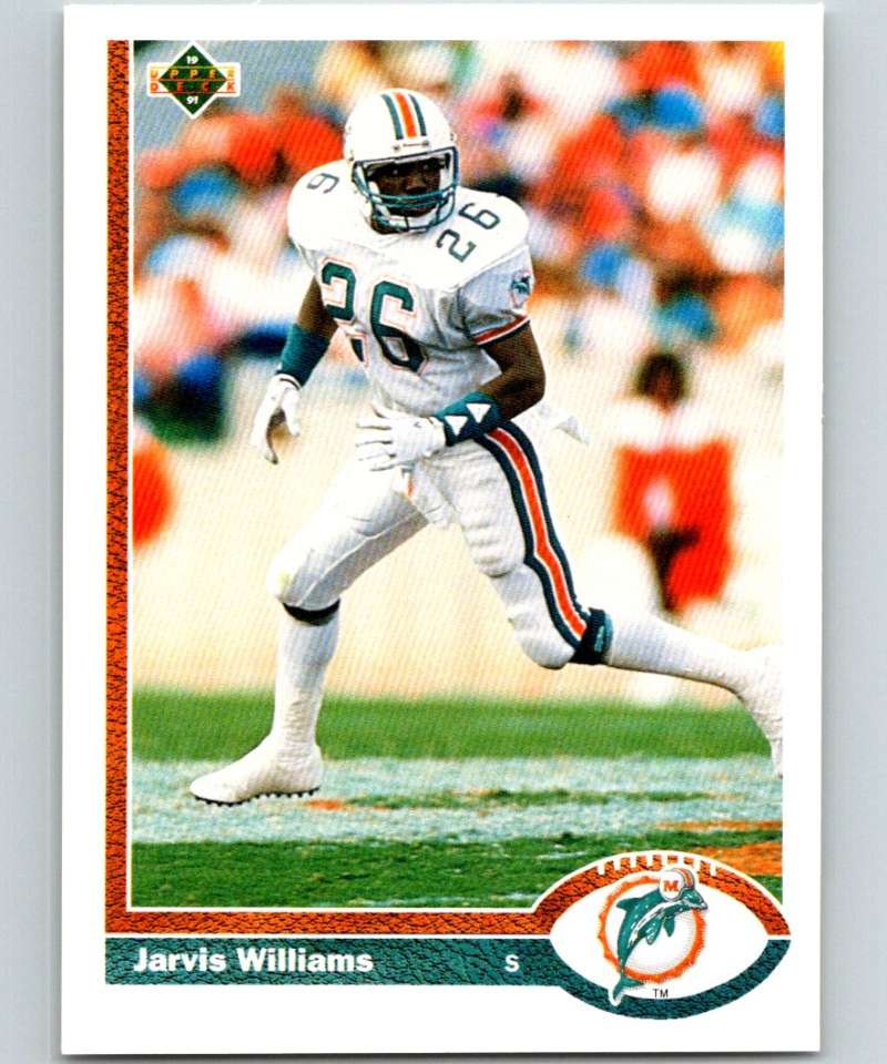 1991 Upper Deck #51 Jarvis Williams Dolphins NFL Football Image 1