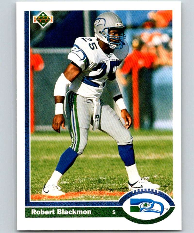 1991 Upper Deck #67 Robert Blackmon Seahawks NFL Football Image 1