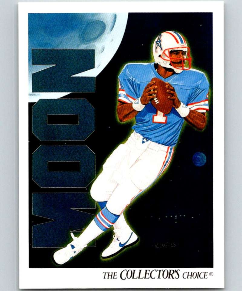 1991 Upper Deck #90 Warren Moon Oilers TC NFL Football Image 1
