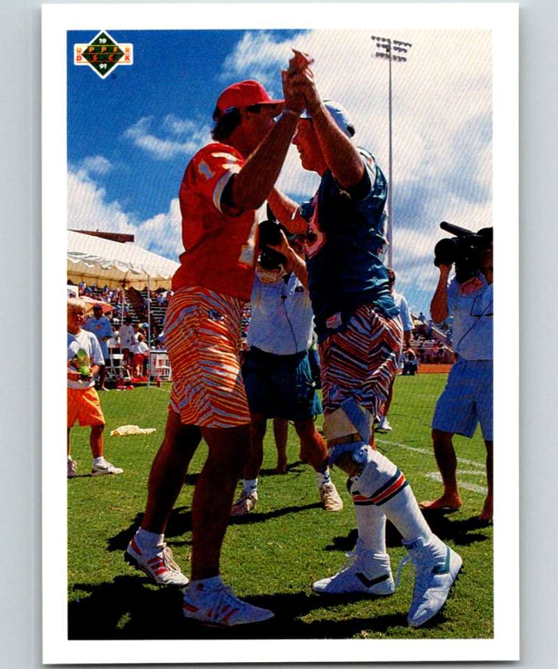1991 Upper Deck #450 Dan Marino/Steve DeBerg CL NFL Football Image 1
